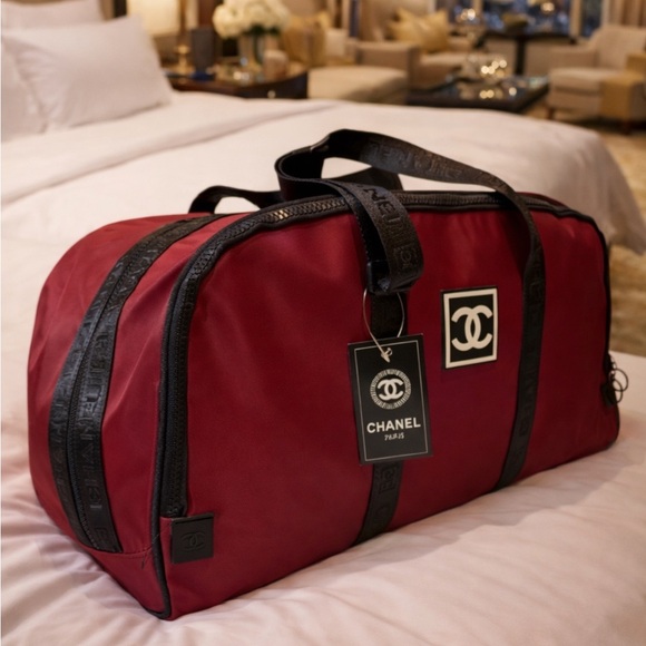 CHANEL Other - CHANEL Burgundy VIP Travel Duffle Bag GWP